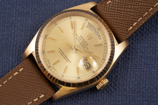 Rolex Day-Date ref. 18038 Champagne Dial Watch Only