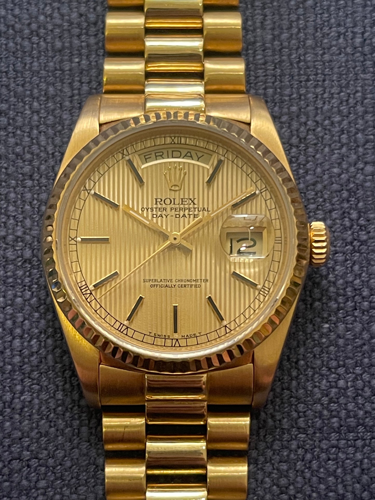Rolex Day-Date Tapestry Dial ref. 18038