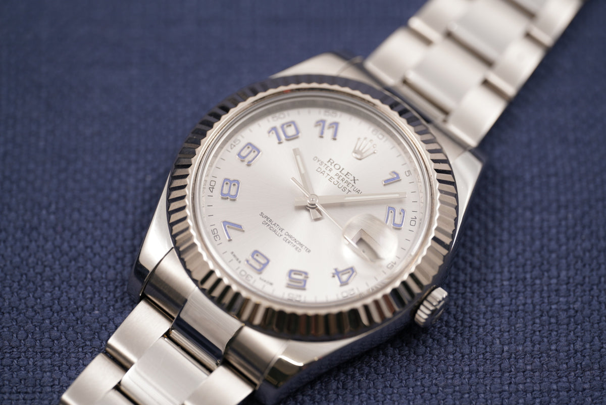 Rolex Datejust II Silver Arabic Dial ref. 116334 Full Set