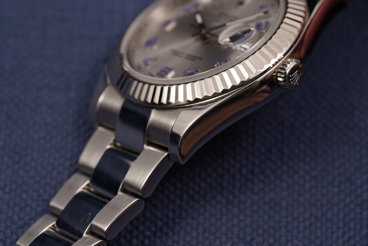 Rolex Datejust II Silver Arabic Dial ref. 116334 Full Set