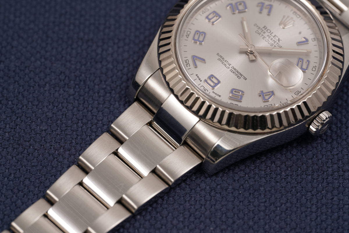 Rolex Datejust II Silver Arabic Dial ref. 116334 Full Set