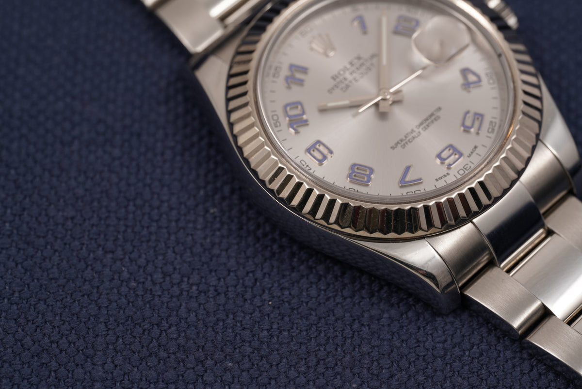 Rolex Datejust II Silver Arabic Dial ref. 116334 Full Set