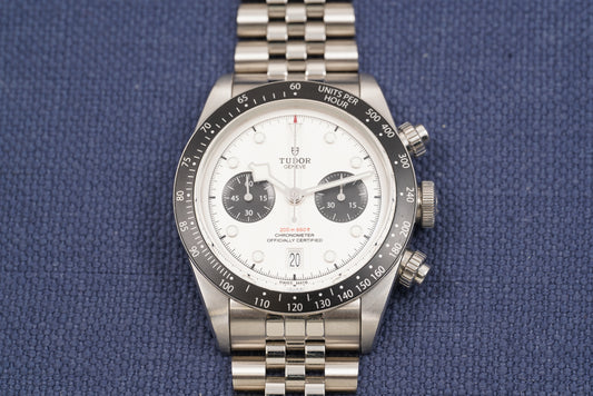Tudor Black Bay Chronograph ref. 79360N White Dial Full Set Extra Bracelet