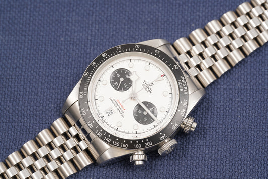 Tudor Black Bay Chronograph ref. 79360N White Dial Full Set Extra Bracelet