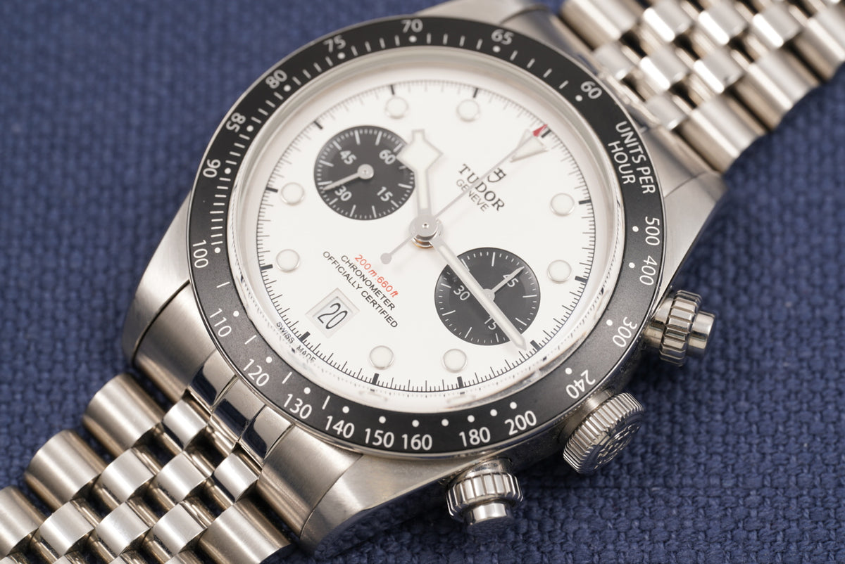 Tudor Black Bay Chronograph ref. 79360N White Dial Full Set Extra Bracelet