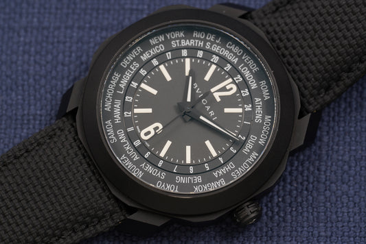 Bulgari Octo World Time ref. 103486 Watch and Papers