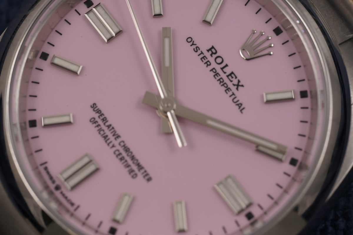 Rolex Oyster Perpetual 36mm Candy Pink ref. 126000 Box and Papers