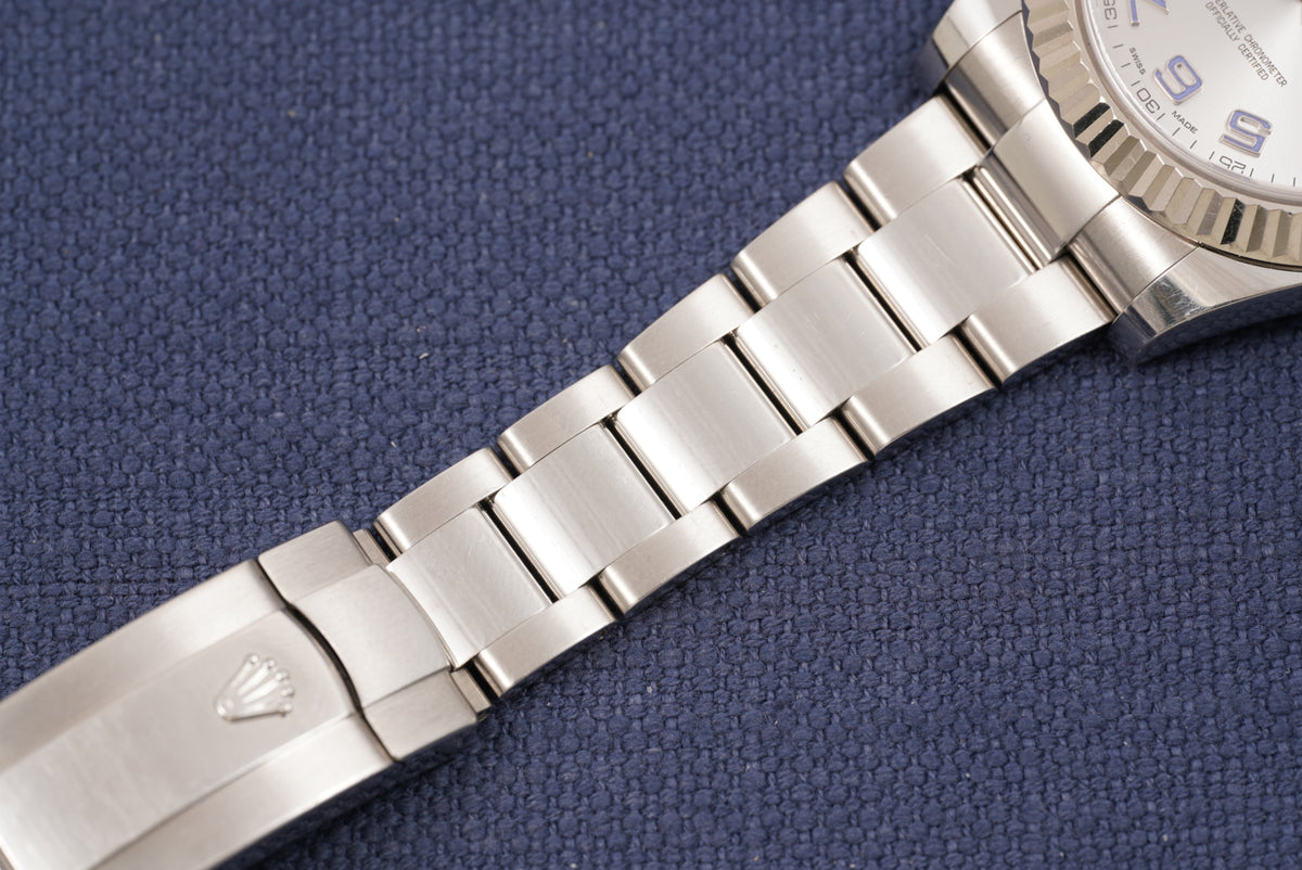 Rolex Datejust II Silver Arabic Dial ref. 116334 Full Set