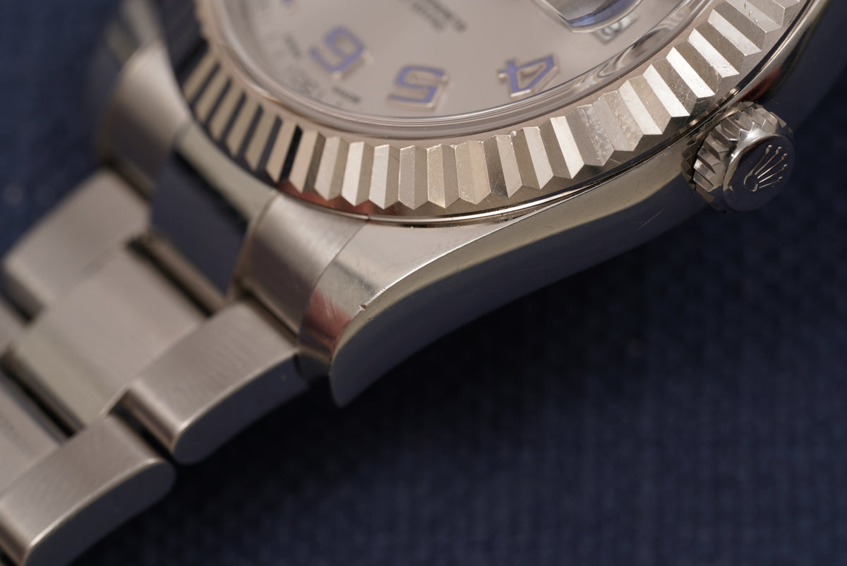 Rolex Datejust II Silver Arabic Dial ref. 116334 Full Set