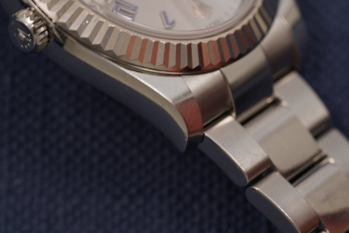 Rolex Datejust II Silver Arabic Dial ref. 116334 Full Set