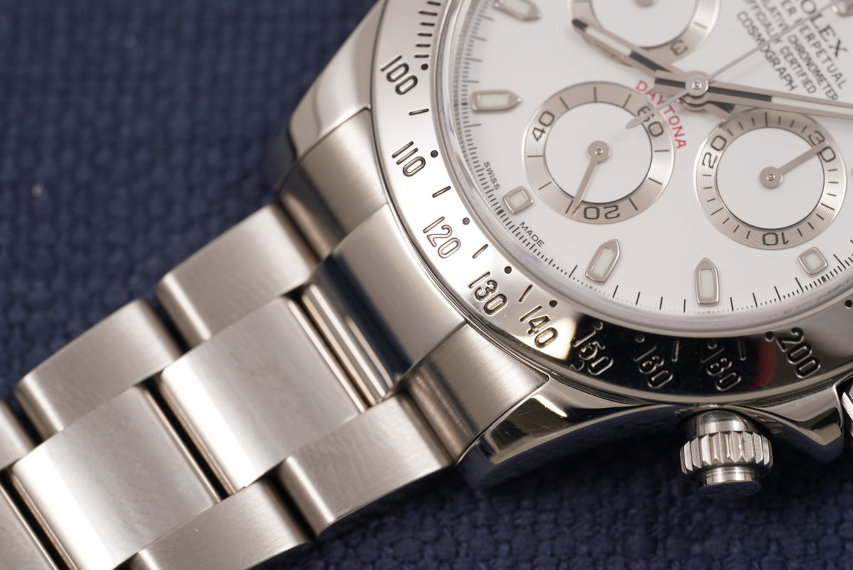 Rolex Daytona White Dial ref. 116520 "APH" Dial Full Set