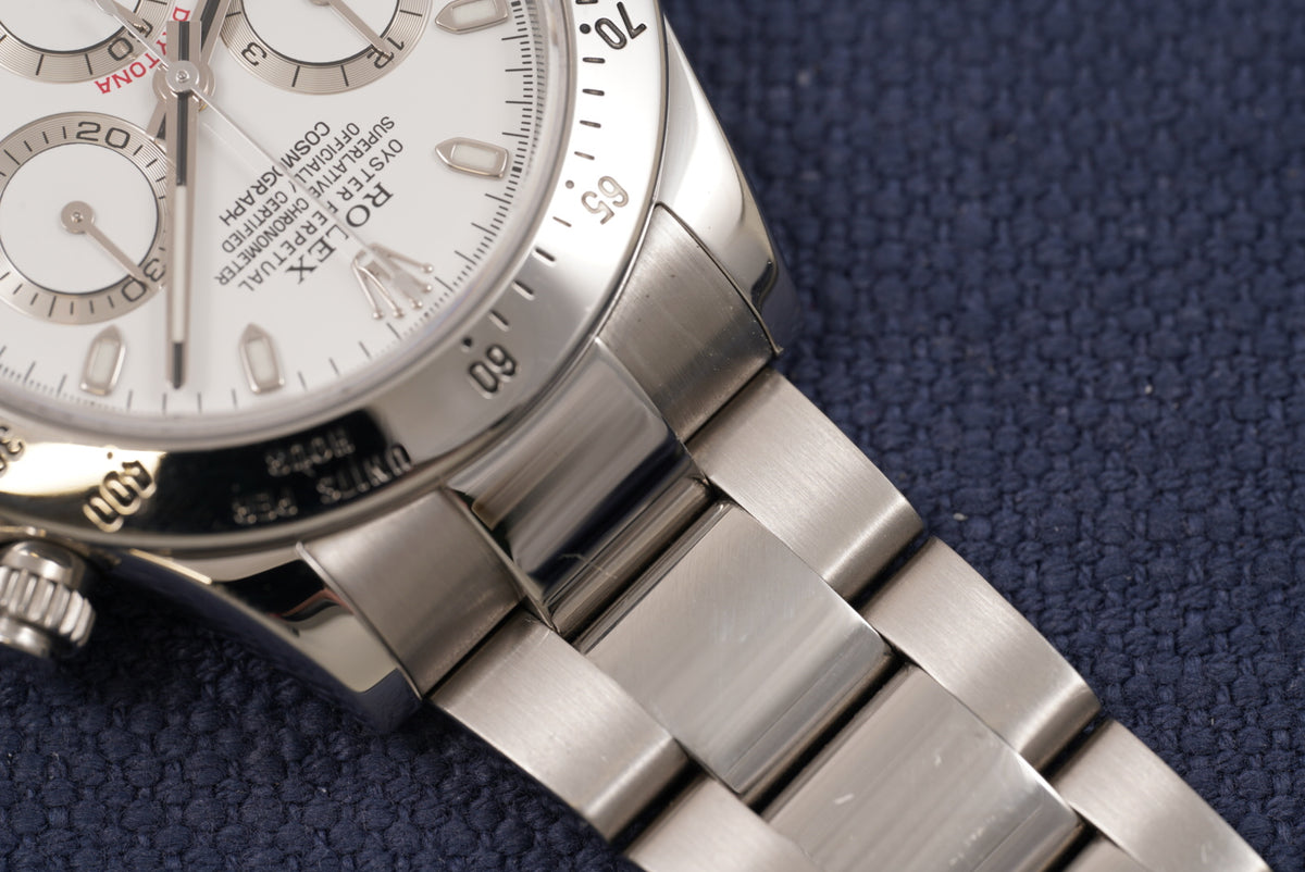 Rolex Daytona White Dial ref. 116520 "APH" Dial Full Set
