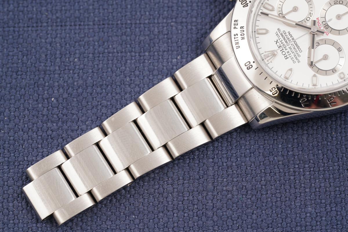 Rolex Daytona White Dial ref. 116520 "APH" Dial Full Set