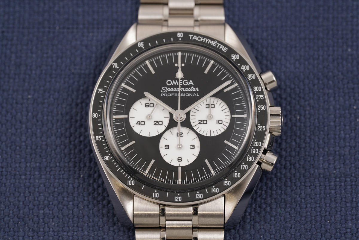Omega Speedmaster Reverse Panda ref. 310.30.42.50.01.004 Ceramic Bezel Lacquer Dial Full Set