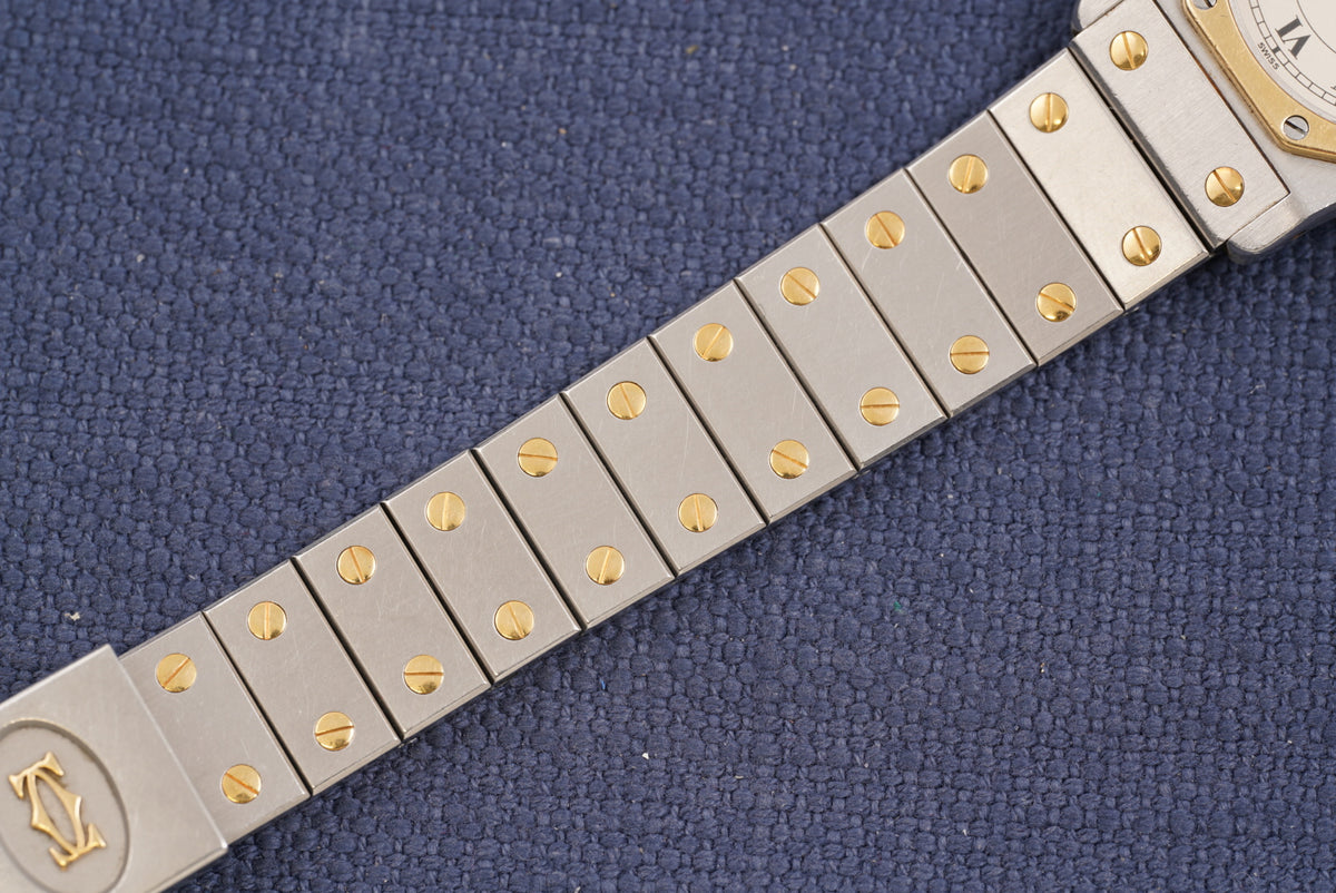 Cartier Santos Octagon Two-Tone ref. 187902 Full Set