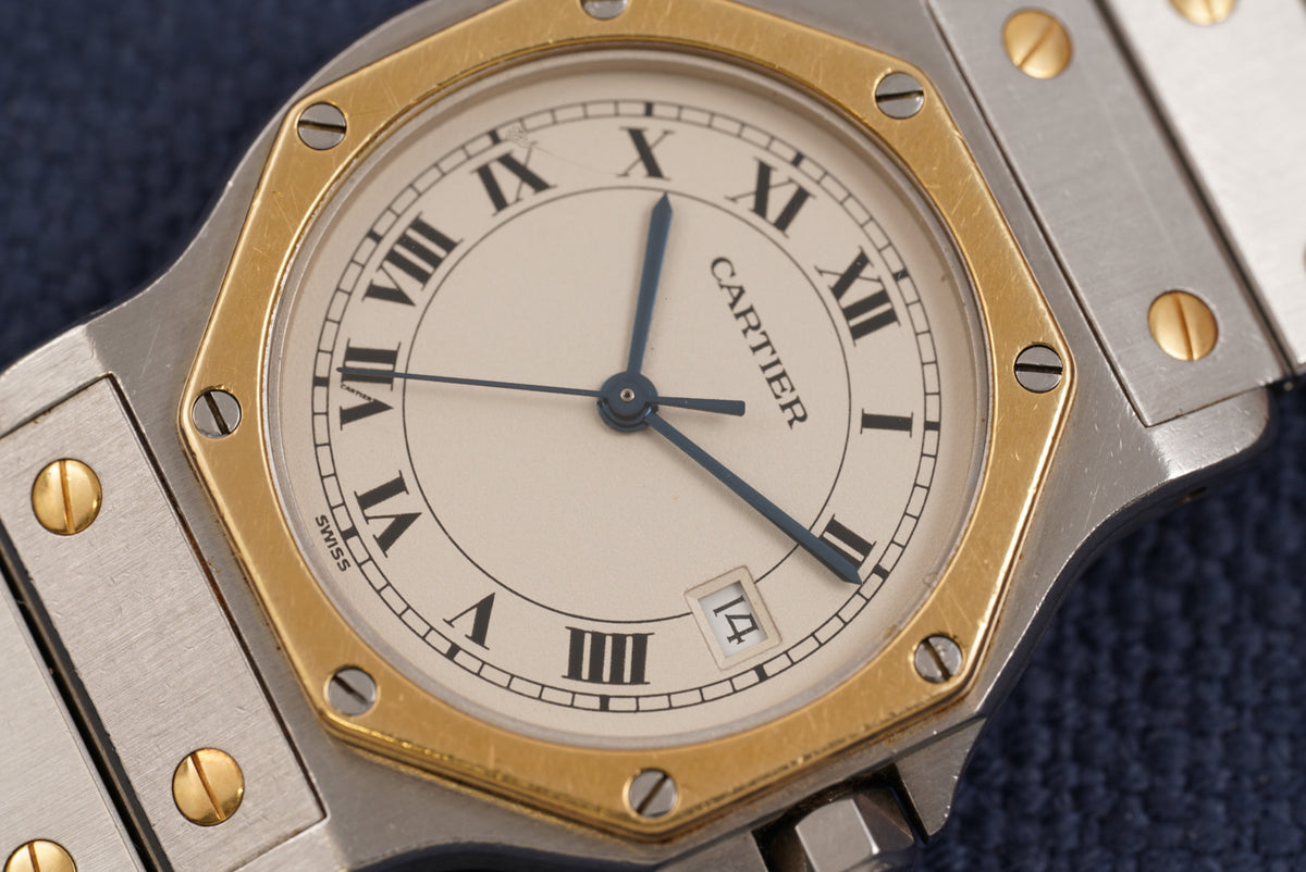 Cartier Santos Octagon Two-Tone ref. 187902 Full Set