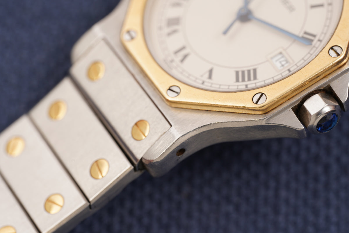 Cartier Santos Octagon Two-Tone ref. 187902 Full Set