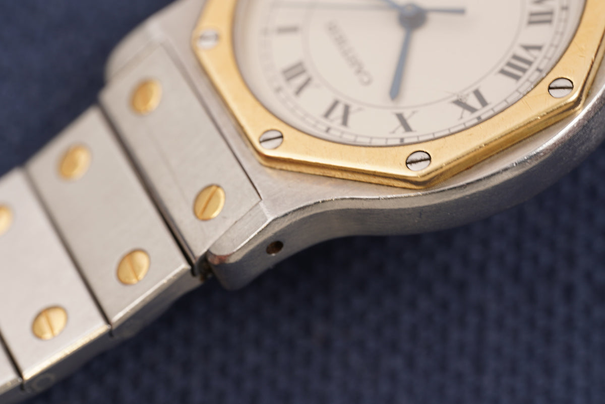 Cartier Santos Octagon Two-Tone ref. 187902 Full Set