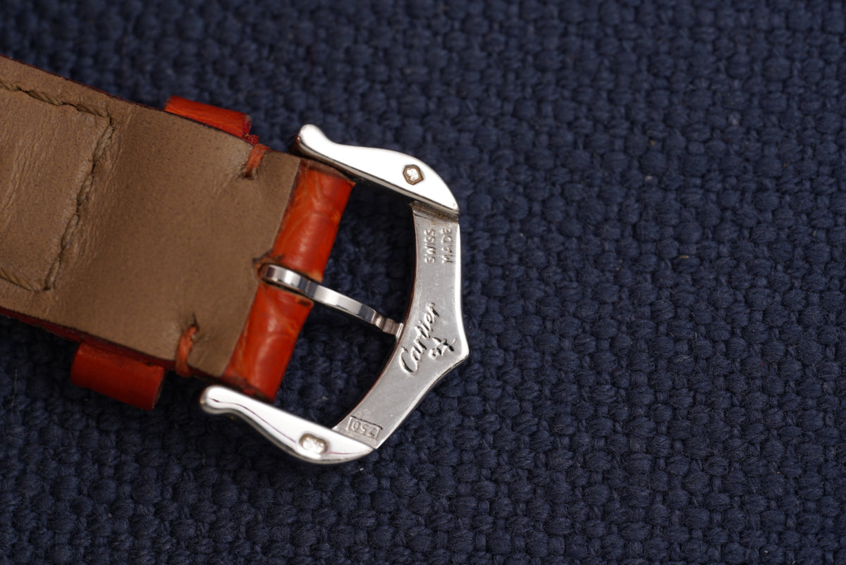 Cartier Tank Americaine ref. 1726 Automatic 18kt White Gold Watch Only