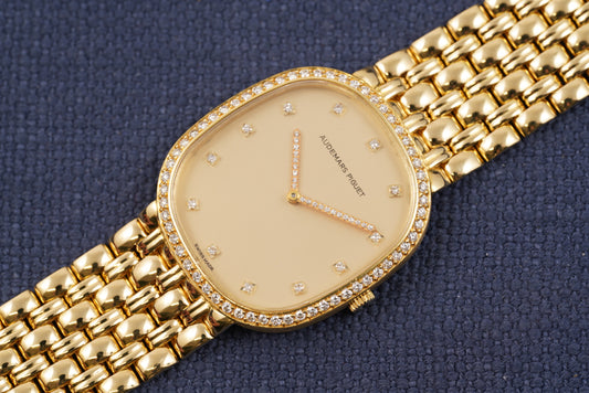 Audemars Piguet Ellipse Diamond-Set Dial Hands and Bezel Watch Only