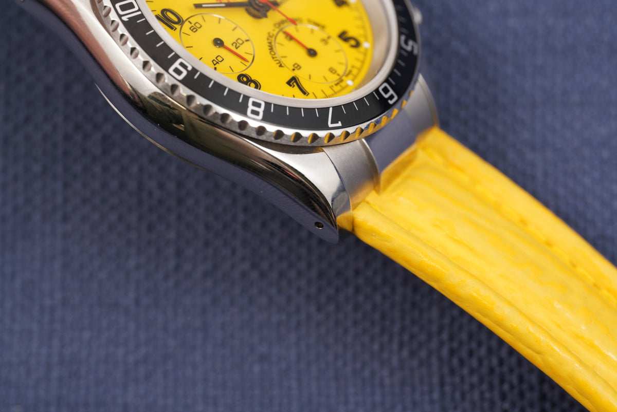 Tudor Prince Date Chronograph "Tiger" ref. 79270 Yellow Dial Full Set and Service