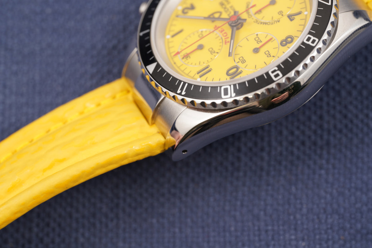 Tudor Prince Date Chronograph "Tiger" ref. 79270 Yellow Dial Full Set and Service