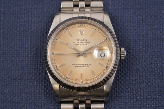 Rolex Datejust ref. 16234 Tropical Golden Dial Watch Only